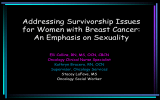 Addressing Survivorship Issues for Women with Breast Cancer: An Emphasis on Sexuality