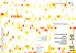 Instrumentalmusik ‚neben‘ Internationale Tagung Institut für Musikwissenschaft