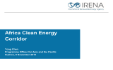 Africa Clean Energy Corridor Yong Chen Programme Officer for Asia and the Pacific