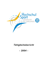 Tätigkeitsbericht  - 2004 -