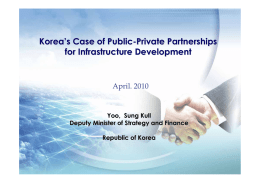 Korea ’ s Case of Public -