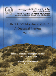 SUNN PEST MANAGEMENT A Decade of Progress 1994-2004