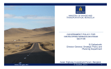 GOVERNMENT POLICY FOR DEVELOPING MONGOLIAN ROAD SECTOR B.Galbadrakh