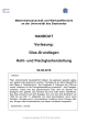 HANDOUT  Vorlesung: Glas-Grundlagen