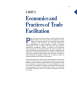 P Economics and Practices of Trade Facilitation