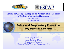 Seminar on Capacity - Building for the Development and Operation