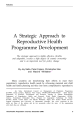 A Strategic Approach to Reproductive Health Programme Development