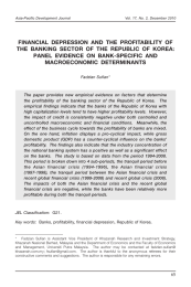 FINANCIAL DEPRESSION AND THE PROFITABILITY OF PANEL EVIDENCE ON BANK-SPECIFIC AND