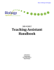 Teaching Assistant Handbook  2014-2015