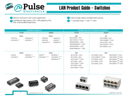 Ideal for multi-port router switch applications