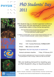 PhD Students' Day 2011