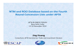 NTM and ROO Database based on the Fourth  Round Concession Lists under APTA Jing Huang 