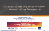 Evolution of National Single Window: Concepts and Implementations  Somnuk Keretho, PhD