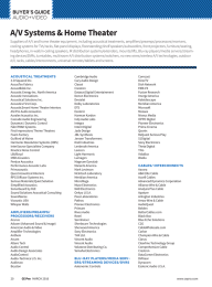 A/V Systems &amp; Home Theater BUYER’S GUIDE AUDIO+VIDEO