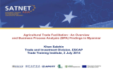 Agricultural Trade Facilitation : An Overview Khan Salehin