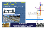 Bus Rapid Transit System (BRTS) Amritsar, Punjab An initiative of