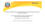 Pro-Poor Public-Private Partnerships for Rural Energy Services National Concept