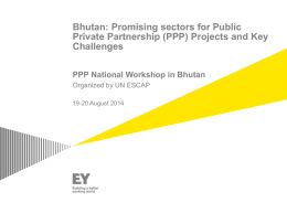 Bhutan: Promising sectors for Public Private Partnership (PPP) Projects and Key Challenges