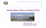 Road Safety Status of Nepal 2013 Arjun Jung Thapa