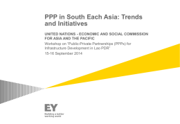 PPP in South Each Asia: Trends and Initiatives