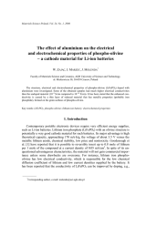 The effect of aluminium on the electrical