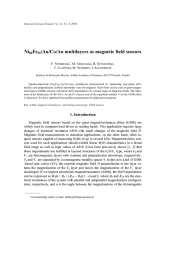 Ni Fe /Au/Co/Au multilayers as magnetic field sensors F.