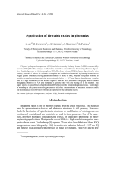 Application of flowable oxides in photonics S. L ,