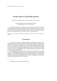 Ab intio study of YNi Si under pressure M. P