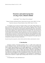 Structure and optical properties of (Alq )/Al O