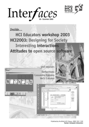 aces HCI Educators  workshop 2003