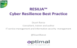 RESILIA™ Cyber Resilience Best Practice