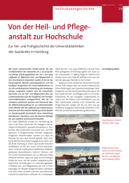 Von der Heil- und Pflege- anstalt zur Hochschule 19