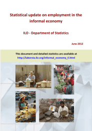 Statistical update on employment in the informal economy June 2012