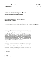 Beschlussempfehlung und Bericht Deutscher Bundestag 12534