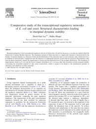 Comparative study of the transcriptional regulatory networks