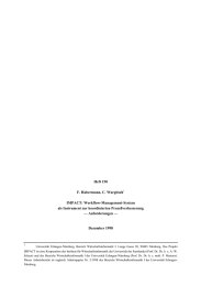 Heft 150 F. Habermann, C. Wargitsch IMPACT: Workflow-Management-System