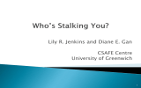Lily R. Jenkins and Diane E. Gan  CSAFE Centre University of Greenwich