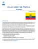 ECLAC LOGISTICS PROFILE: Ecuador INTRODUCTION