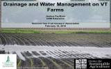 Drainage and Water Management on VT Farms Joshua Faulkner UVM Extension