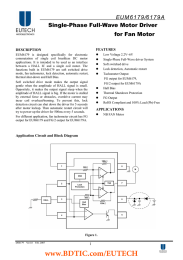 EUM6179/6179A  Single-Phase Full-Wave Motor Driver for Fan Motor