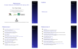 Outline References Complex Networks, CSYS/MATH 303, Spring, 2010 Prof. Peter Dodds