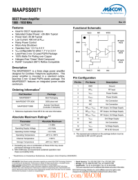 MAAPSS0071 DECT Power Amplifier 1880 - 1930 MHz