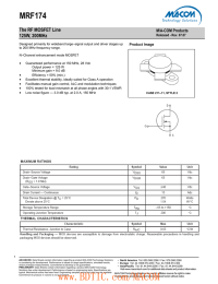 MRF174 The RF MOSFET Line 125W, 200MHz