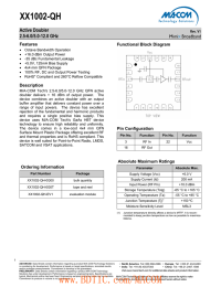 XX1002-QH Active Doubler 2.5-6.0/5.0-12.0 GHz