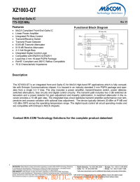 XZ1003-QT Front End GaAs IC 775-1525 MHz