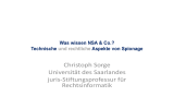 Christoph Sorge Universität des Saarlandes juris-Stiftungsprofessur für Rechtsinformatik