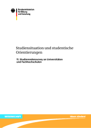 Studiensituation und studentische Orientierungen 11. Studierendensurvey an Universitäten