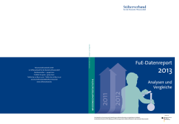 2013 FuE-Datenreport