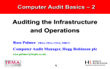 Auditing the Infrastructure and Operations – 2 Computer Audit Basics