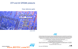 OTP and UV EPROM products Cross-reference guide January 2006